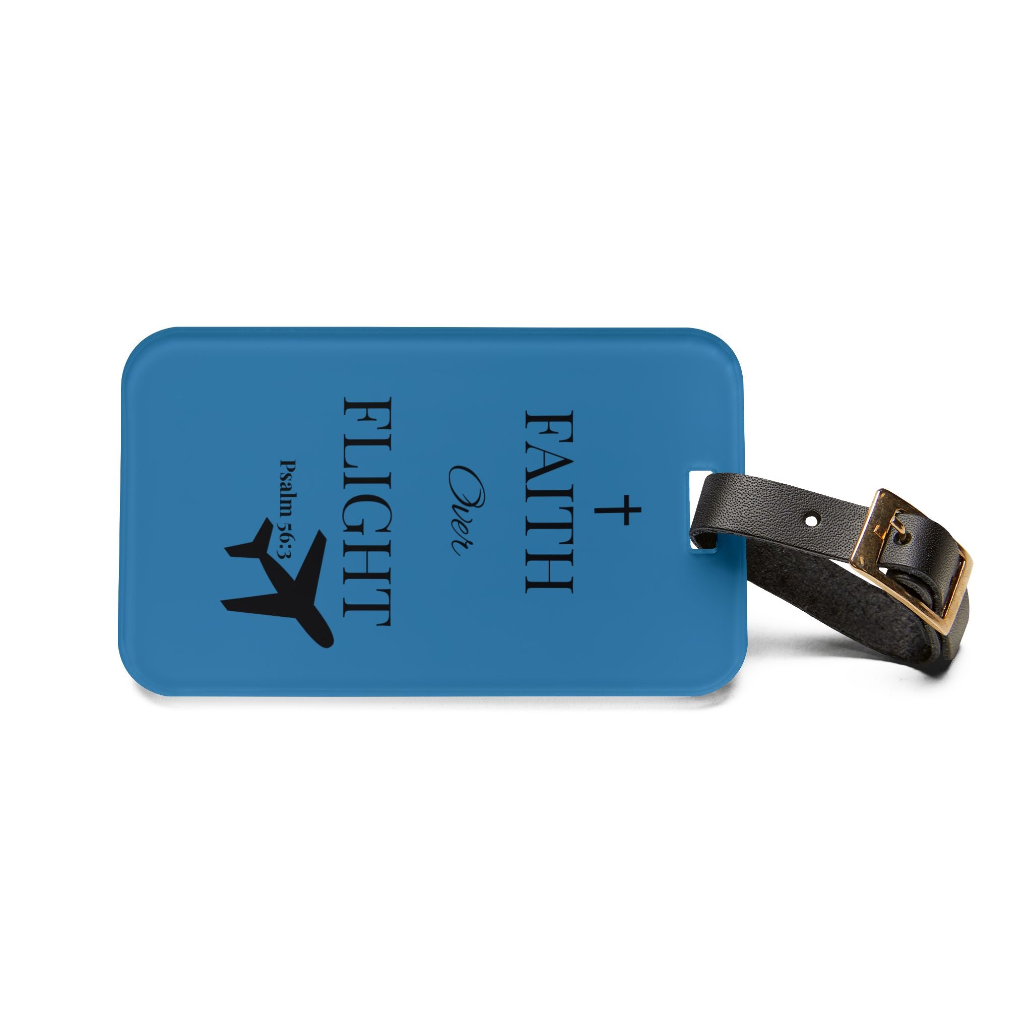 Luggage Tag - Faith Over Flight Design for Travelers and Crewmembers
