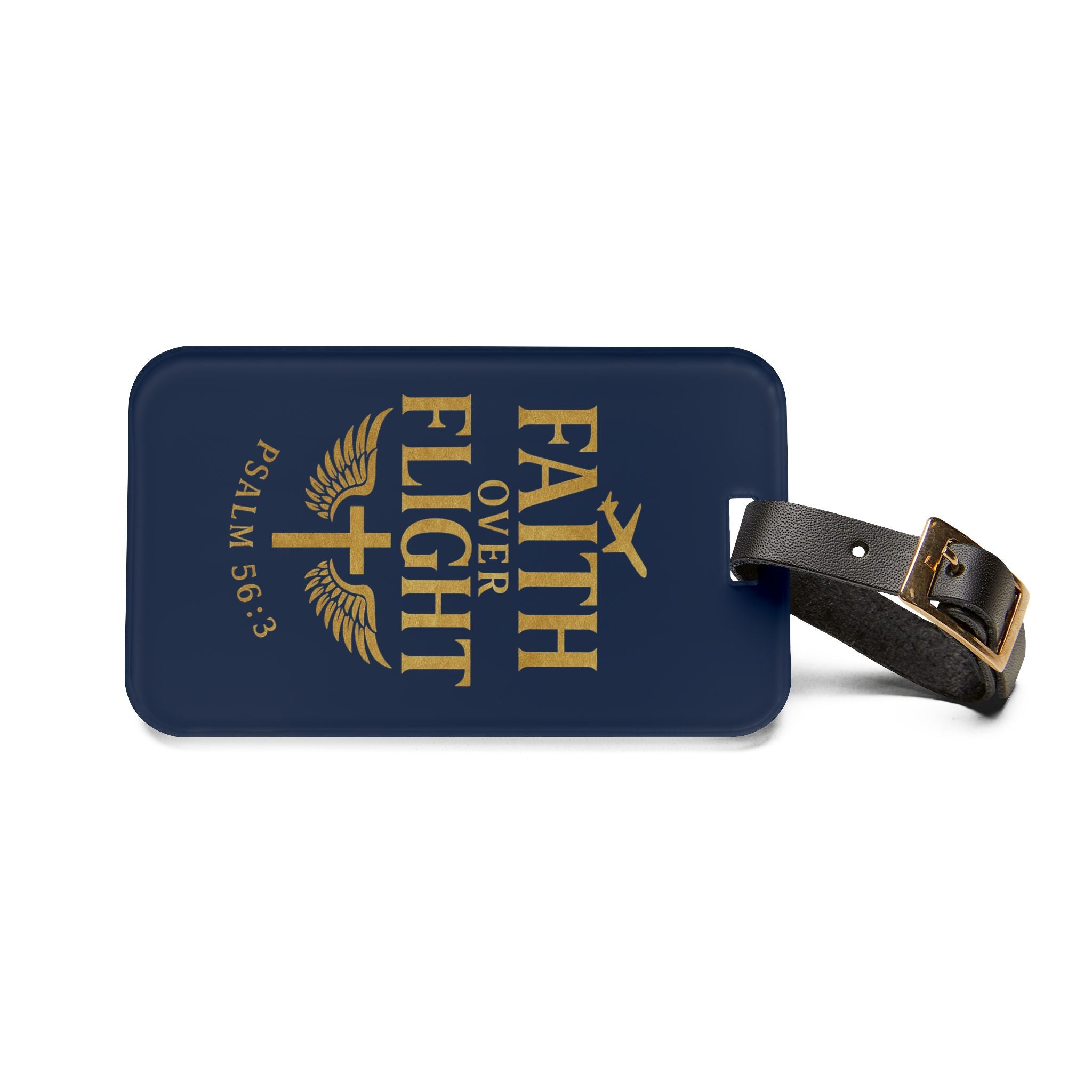 Luggage Tag - Faith Over Flight Design for Travelers and Crewmembers