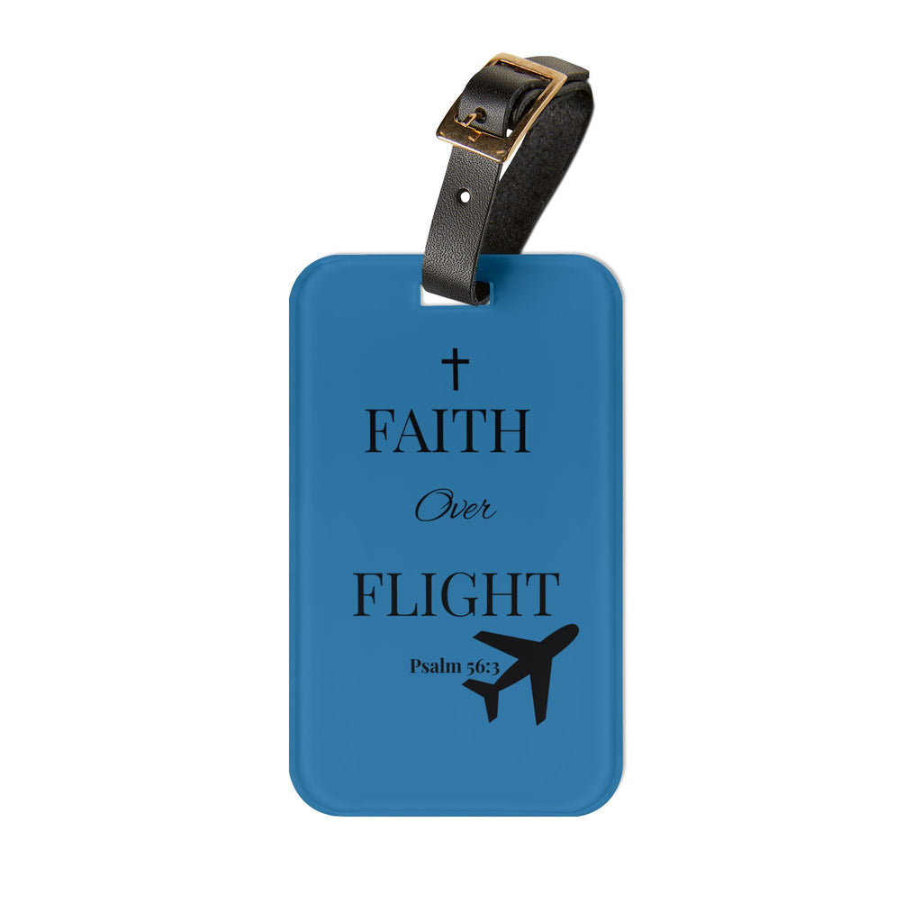 Luggage Tag - Faith Over Flight Design for Travelers and Crewmembers