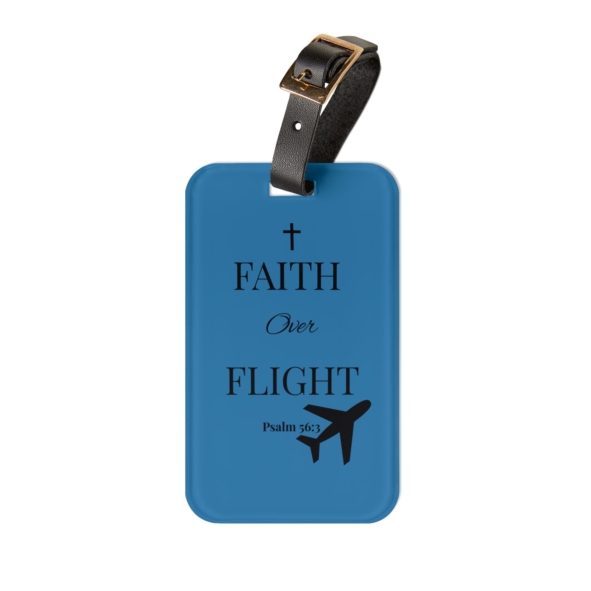 Luggage Tag - Faith Over Flight Design for Travelers and Crewmembers